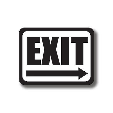 Ergomat 30in x 21in RECTANGLE SIGNS - Exit DSV-SIGN 630 #2294 -UEN